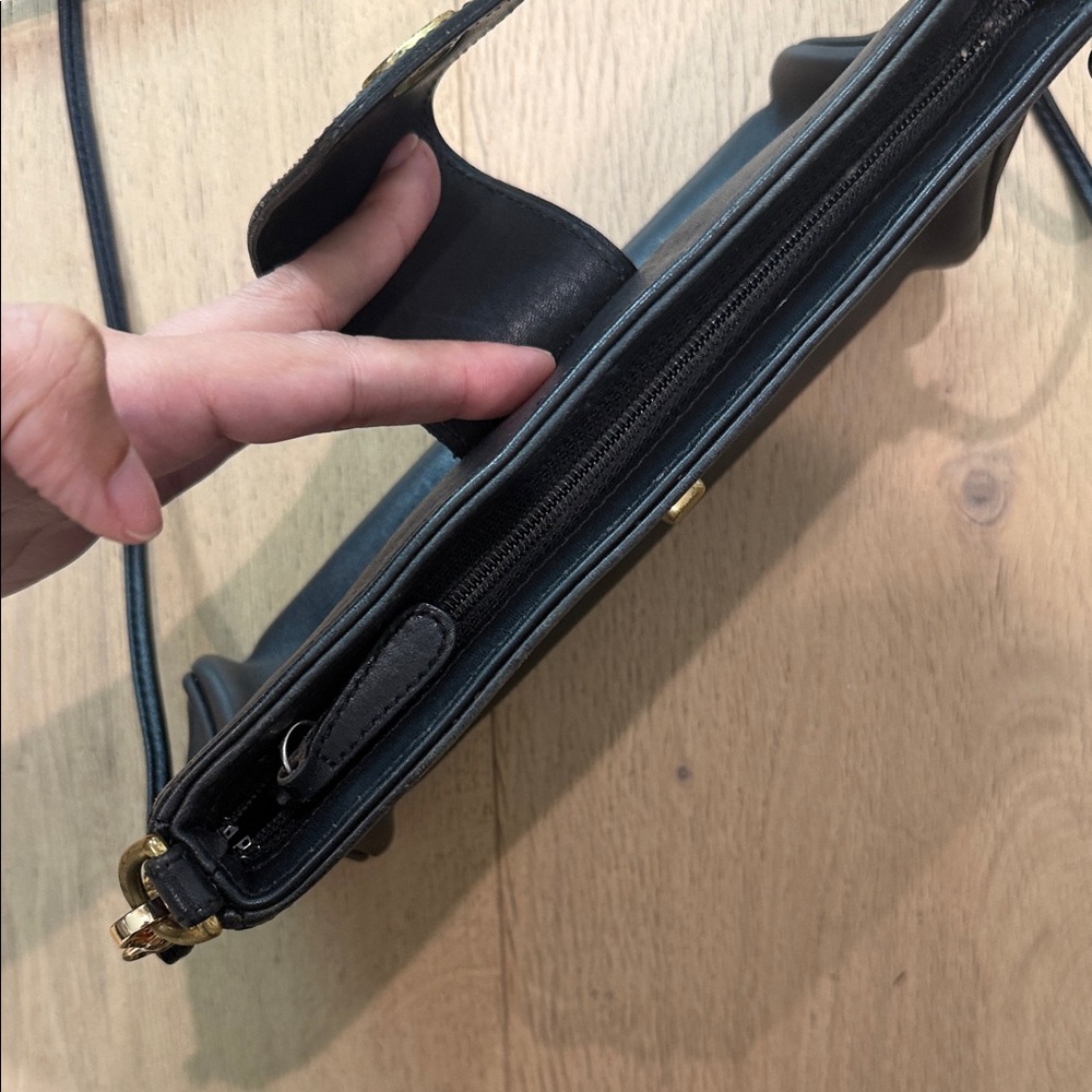 Vintage Coach Legacy Demi Black Leather   Shoulder Bag - Picture 7 of 12